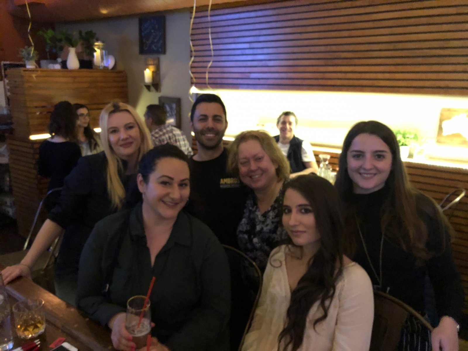 The teams behind the event, from left to right: Sonia Mylonas, Carlo Piccirillo, Kathy Fuchs, Loulou Chryssides & Angelica Eranovic