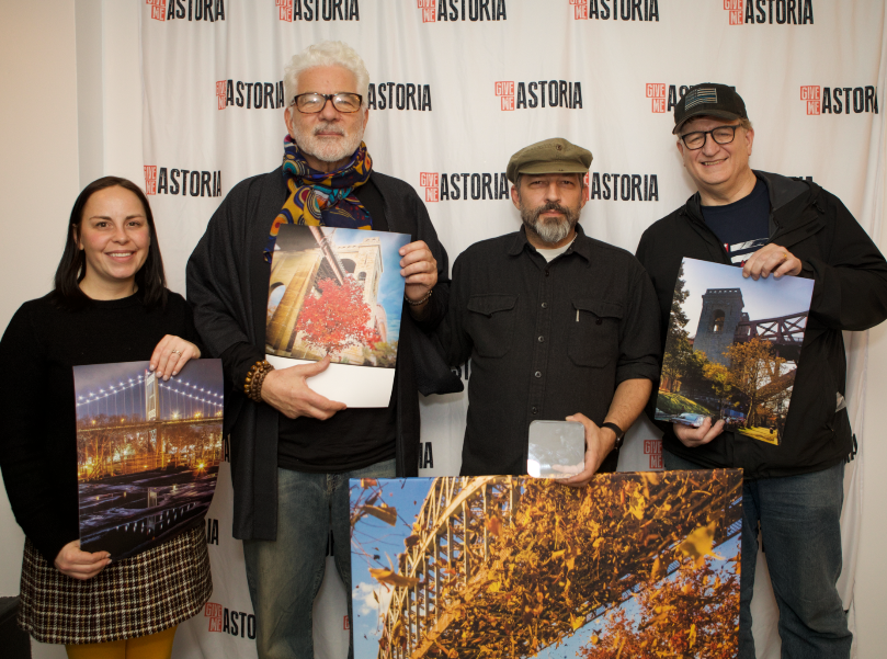 Give Me Fall nominees (from left to right): Gracie Coston, Gildo Spado, winner Theo Sahos, and Brendan Quigley.